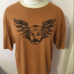 Authentic Pigment Garment Dyed Shirt Pilot Wing L